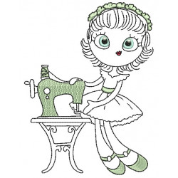 Stickdatei - Sewing Girl 7